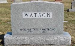 Margaret “Peg” <I>Watson</I> Armstrong 