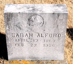 Sarah Jane <I>Plumlee</I> Alford 