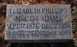 Elizabeth Phillips <I>McCoy</I> Adams 
