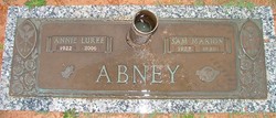 Annie Luree <I>Littlejohn</I> Abney 