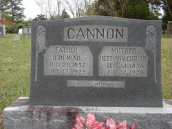 Hetty Ann <I>Guthrie</I> Cannon 