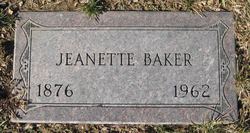 Jeanette Lillian “Nettie” <I>Hooper</I> Baker 