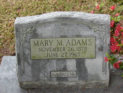 Mary Magdaline <I>Pringle</I> Adams 