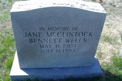 Jane McClintick <I>Bennett</I> Wells 