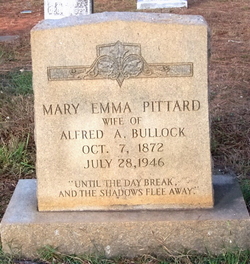 Mary Emma <I>Pittard</I> Bullock 