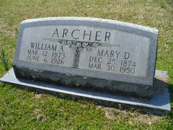 Mary Donie <I>Orr</I> Archer 