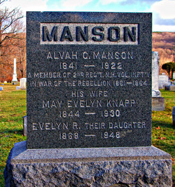 May Evelyn <I>Knapp</I> Manson 