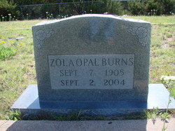 Zola Opal <I>Burns</I> Smith 