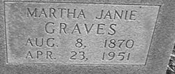 Martha Jane <I>Bryant</I> Graves 