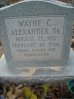 Wayne C Alexander Sr.