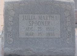 Julia Martha <I>Armistead</I> Spooner 