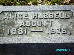 Alice M. <I>Hubbell</I> Abbott 
