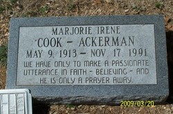 Marjorie Irene <I>Cook</I> Ackerman 