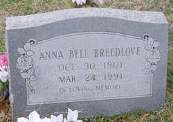 Anna Bell <I>Needham</I> Breedlove 