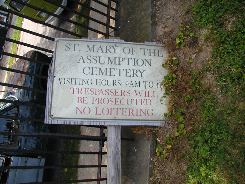 Saint Mary of the Assumption Roman Catholic Cemetery