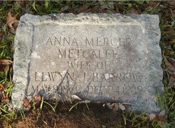 Anna Mercer <I>Metcalfe</I> Barrow 