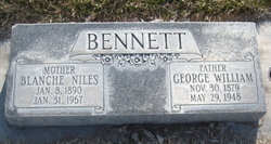 Blanche <I>Niles</I> Bennett 