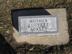Lucyett Amanda <I>Morrill</I> Ackley 