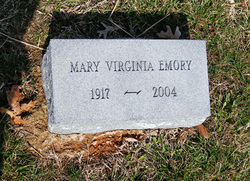 Mary Virginia <I>Fleury</I> Emory 