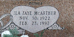 Ila Faye <I>McArthur</I> Anderson 