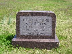 Loretta June Simpson 