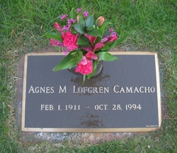 Agnes M <I>Lofgren</I> Camacho 