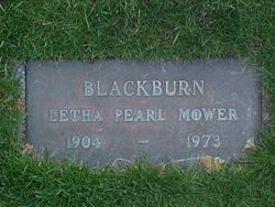Letha Pearl <I>Mower</I> Blackburn 