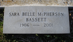 Sara Belle <I>McPherson</I> Bassett 