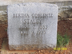 Bertha Frances <I>Coblentz</I> Staley 