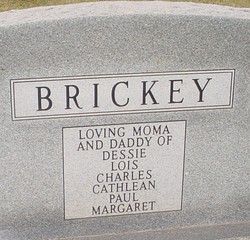 Mamie Rachel <I>Henry</I> Brickey 
