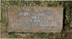 Pvt John Wesley Binley 