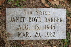 Janet <I>Boyd</I> Barber 