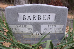 Sallie <I>Fortner</I> Barber 