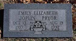 Emily Elizabeth <I>Joplin</I> Pryor 
