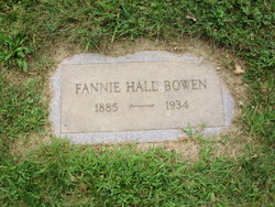 Fannie <I>Hall</I> Bowen 