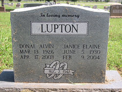 Janice Elaine <I>Mallory</I> Lupton 