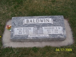 Alta Eveline <I>Holmes</I> Baldwin 