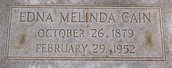 Edna Melinda <I>Crenshaw</I> Cain 