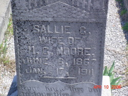 Sarah Catherine “Sallie” <I>Beall</I> Moore 
