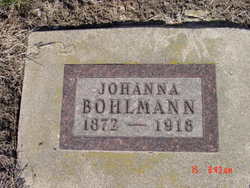 Johanna Marie <I>Gehrke</I> Bohlmann 
