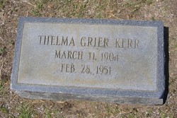 Thelma <I>Grier</I> Kerr 