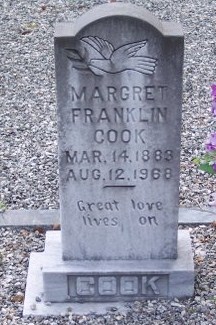 Margret “Maggie” <I>Franklin</I> Cook 