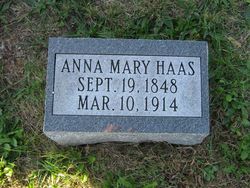 Anna Mary <I>Maurer</I> Haas 