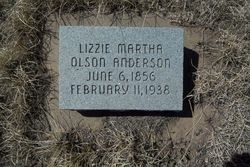 Lizzie Martha <I>Olson</I> Anderson 