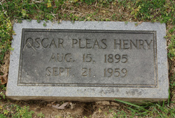 Oscar Pleas Henry 