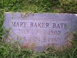 Mary <I>Baker</I> Bate 