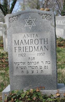Anita <I>Mamroth</I> Friedman 