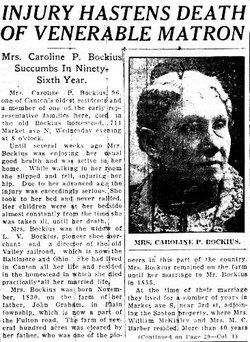 Caroline Page <I>Graham</I> Bockius 