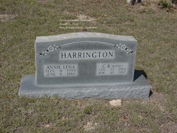 Annie Lena <I>Arrowood</I> Harrington 