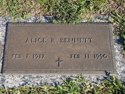 Alice R Bennett 